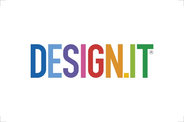 Logotipo dello studio DESIGN.IT di progettazione: design - grafica - web di Stefano Meriggi - Milano